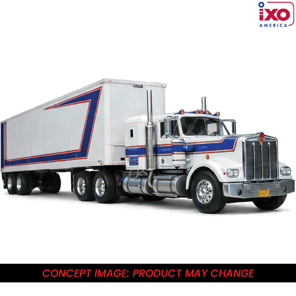 1:64 IXO 1976 Kenworth W900 with vintage trailer - Red White and Blue - The Great Smokey Roadblock (1977) Eleanor