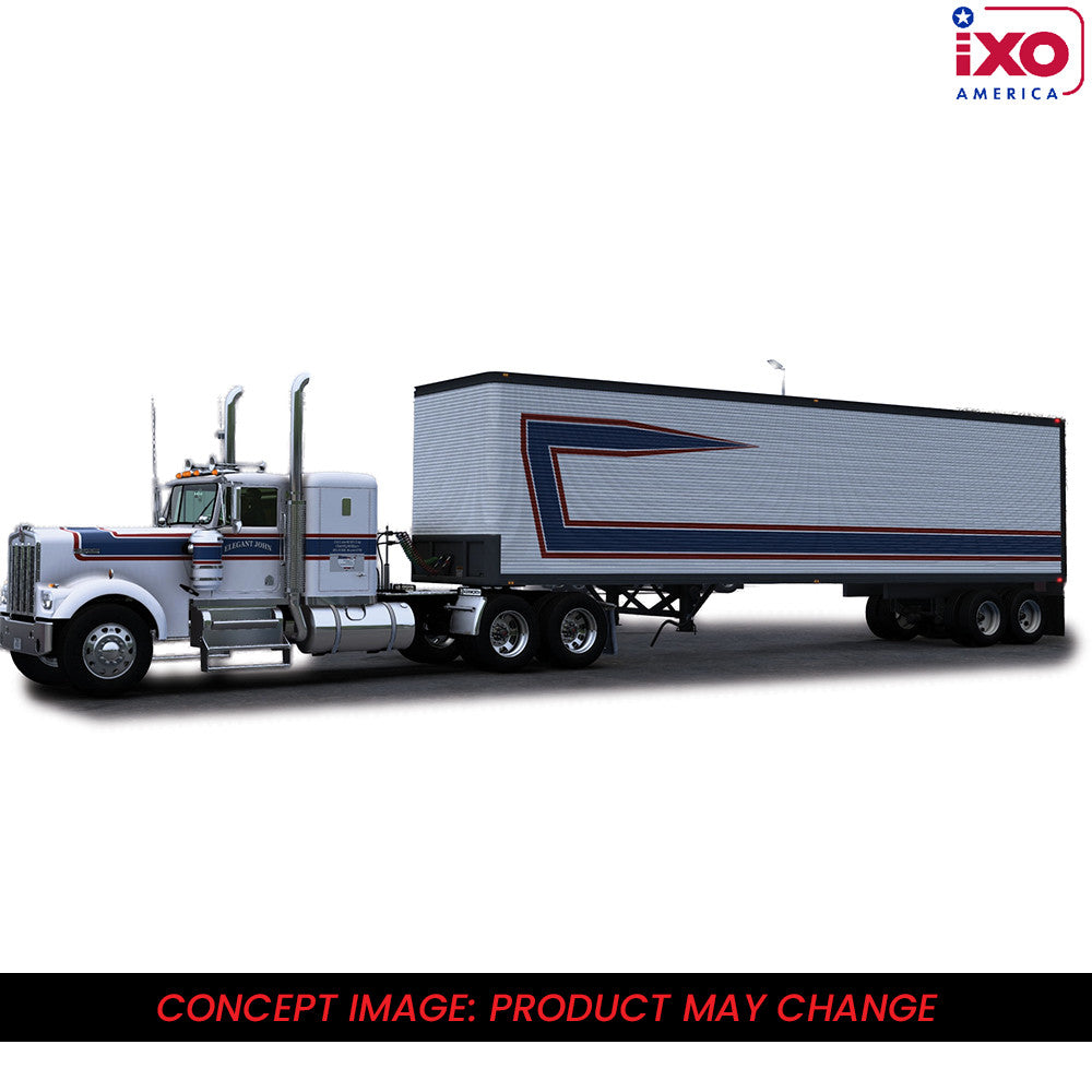 1:64 IXO 1976 Kenworth W900 with vintage trailer - Red White and Blue - The Great Smokey Roadblock (1977) Eleanor