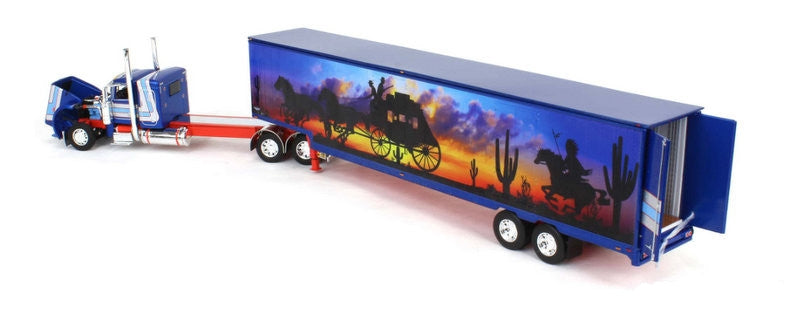 1:64 DCP Peterbilt 389 Sleeper Tractor w Kentucky Moving Van Trailer (Stage Coach Freight)