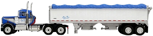1:64 DCP Shupe Brothers Trucking - Kenworth 900A Day Cab pulling 34’ Pacesetter Trailer