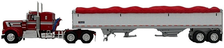 1:64 DCP Kenworth W-900A w 36" sleeper and 42' Wilson Grain Hopper Trailer