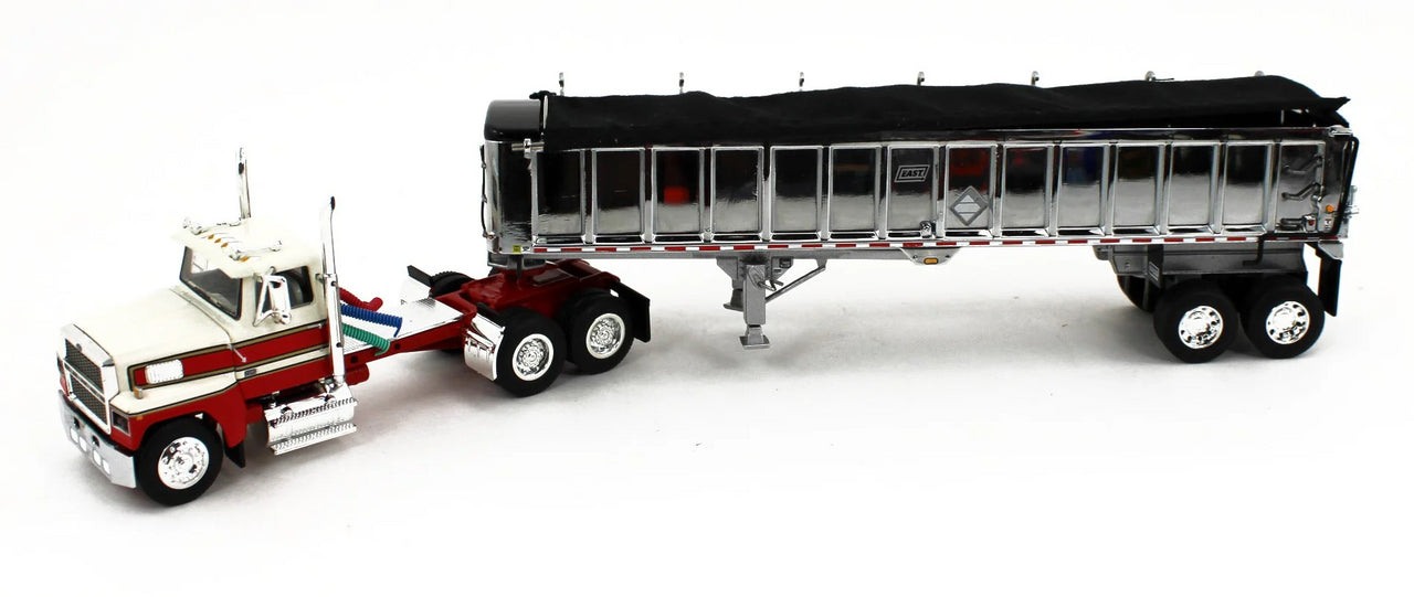 1:64 DCP Ford LTL 9000 Day Cab Semi Truck with Chrome EAST End Dump