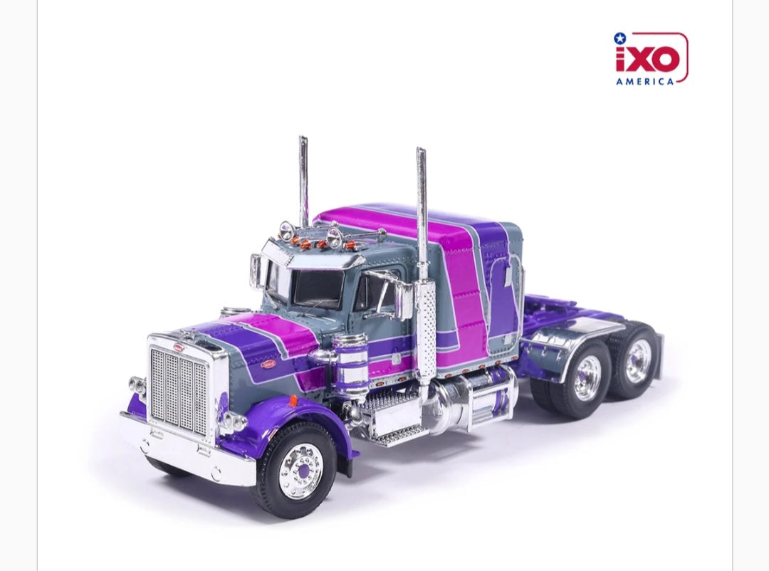 1:64 1973 Peterbilt 359 - Gray and Purple