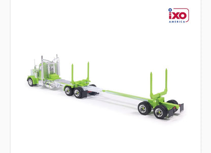 1:64 Peterbilt 379 Logging Truck - Green and White