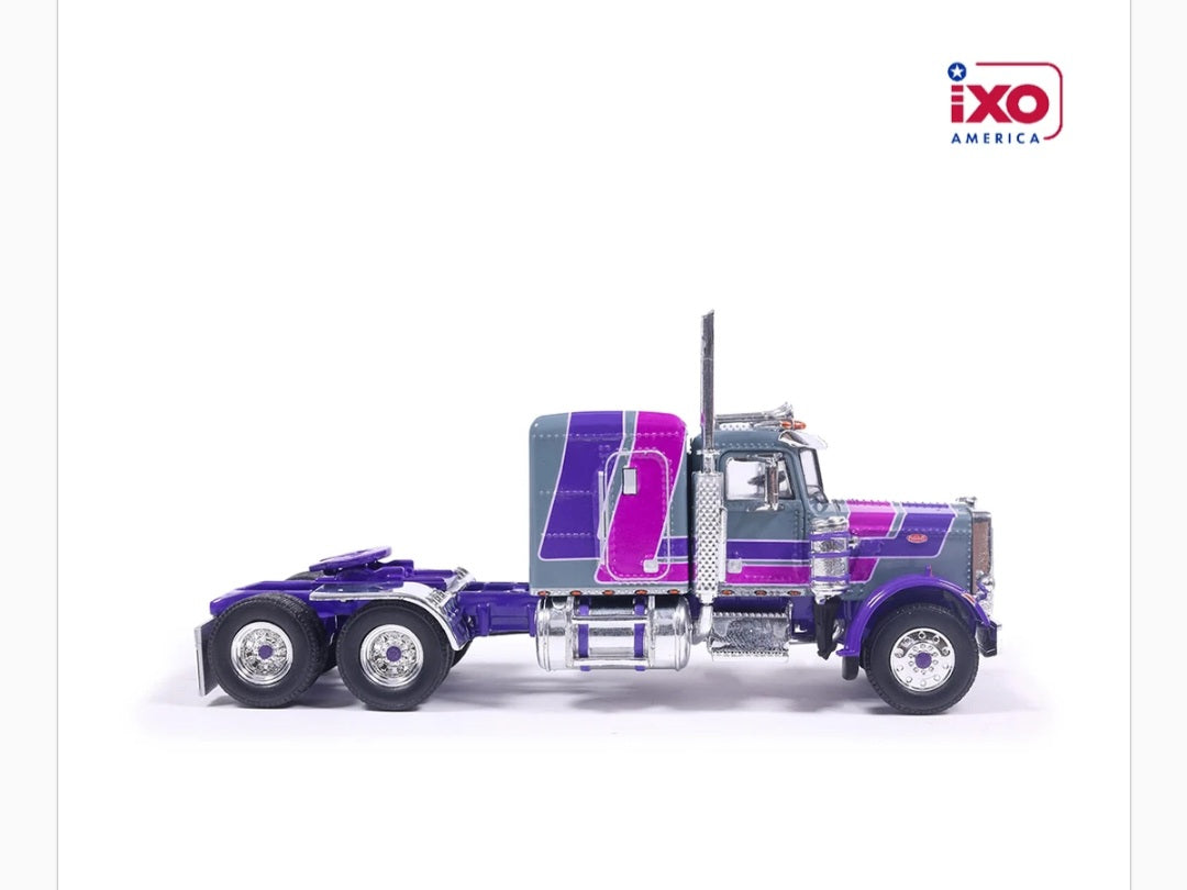 1:64 1973 Peterbilt 359 - Gray and Purple