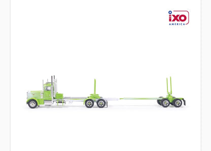1:64 Peterbilt 379 Logging Truck - Green and White