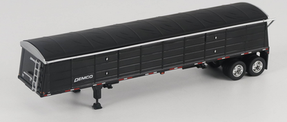 1:64 Diecast Master Demco 42 ft Steel Grain Trailer Black