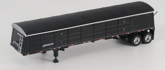 1:64 Diecast Master Demco 42 ft Steel Grain Trailer Black