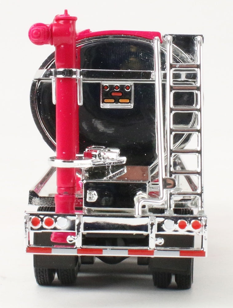 1:64 DCP Squealer Farms Pink Pete 389 day cab with triple axle Ledwell bulk feed body