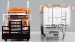 1:64 DCP Tri State Commodities Peterbilt 389 pulling a Chrome 43 foot high side Wilson Grain Trailer